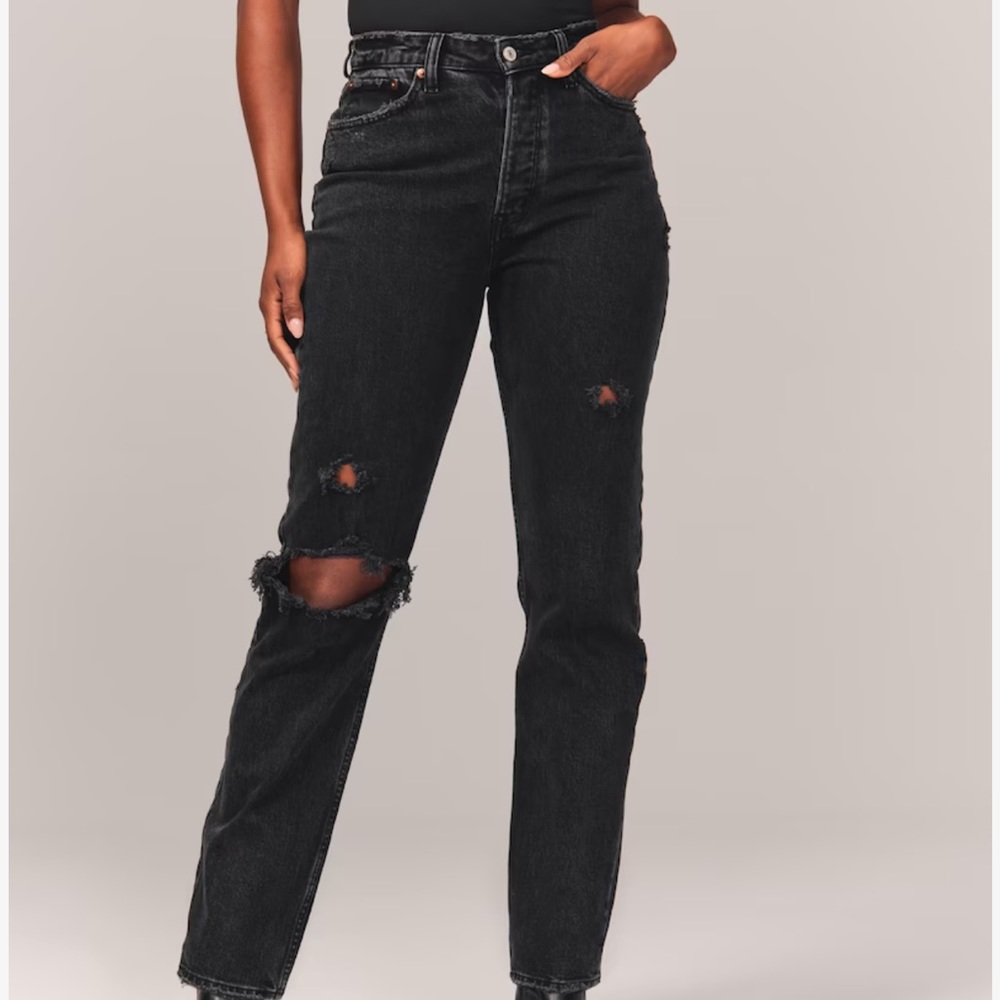 Abercrombie and Fitch, the dad high-rise jeans
